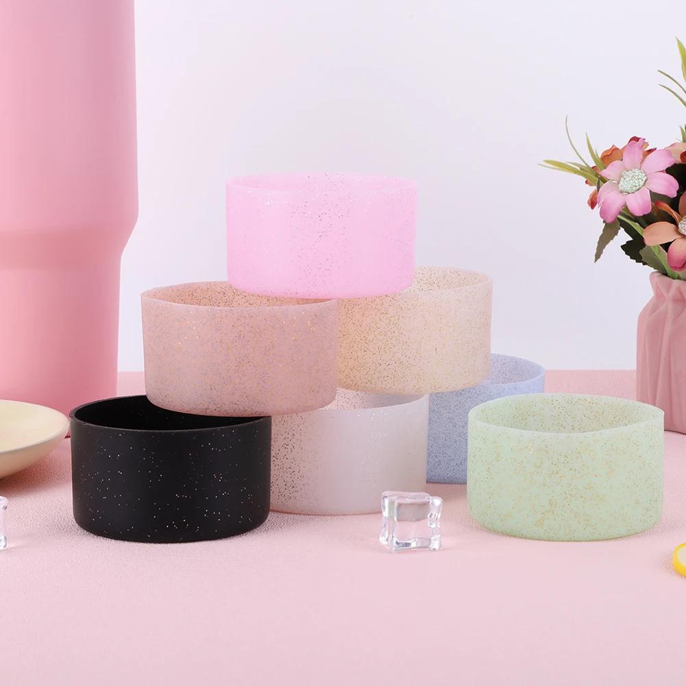 Silicone Water Bottle Boot Heat Insulation Protective Bottom Base Bottle Bottom Sleeve Cover for Stanley 20-40oz Water Bottle