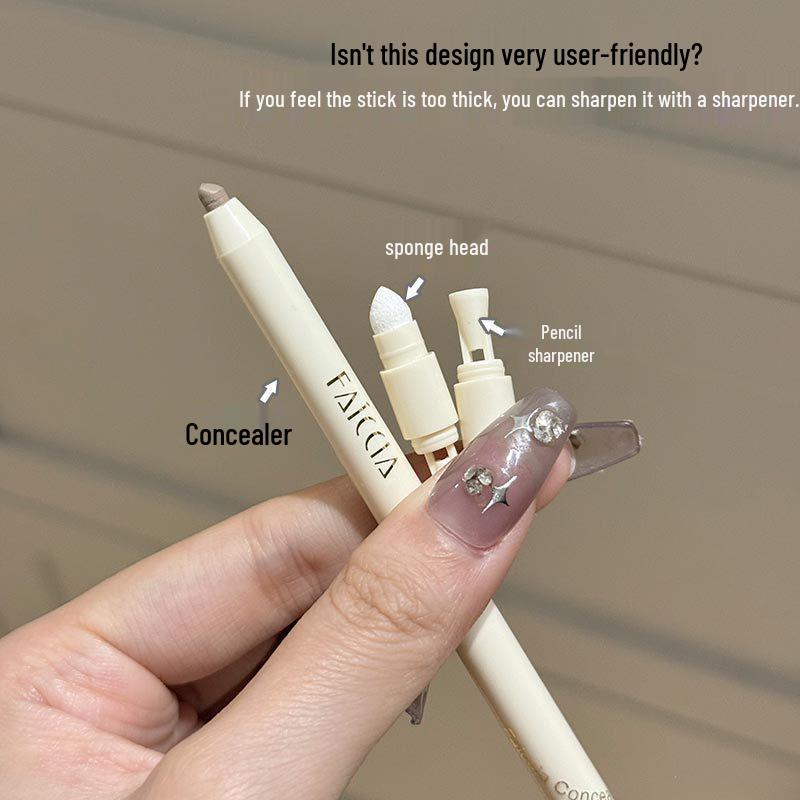 Brightening Concealer Stick: Covers Blemishes, Acne Scars, Dark Circles, Brightens Tear Troughs, Corrects Skin Tone, Non-Smudging Contouring.