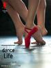 Children's and Adults' Red Canvas Ballet Shoes - Soft Sole Cat Paw Design for Dance Practice