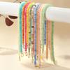 Colorful Natural Stone Beaded Choker Necklace for Women Y2K Style Cute Candy Color Beads Necklace Jewelry Vacation Party Gift