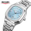SKMEI 9388 Elegant Fashionable Quartz Men's Casual Waterproof Luminous Calendar Stainless Steel Strap Business Men's Watch Reloj