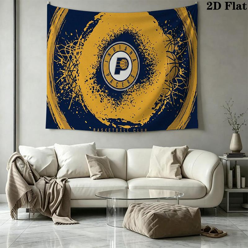 Indiana Pacers Wall Tapestry Aesthetic Wall Hanging Printed Fabric Blanket Decorative Tapestries for Bedroom Living Room Home Decor