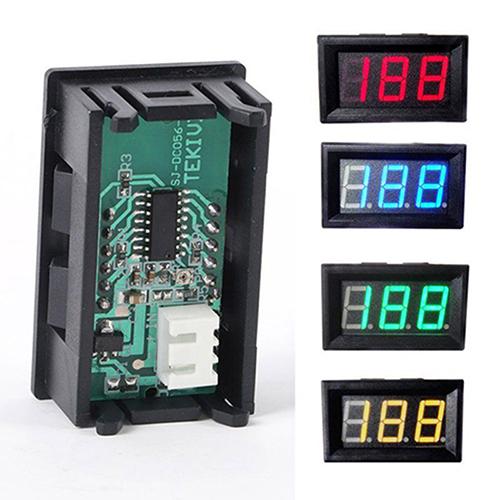 Portable DC 0-30V Voltmeter LED Display Panel Car Motor Digital Voltage Meter