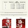 Fashion Chinese Style Cat Cotton Clothes Thickened Soft Dog Vest Coat Comfortable Warm Pet Tang Clothing New Year Celebration