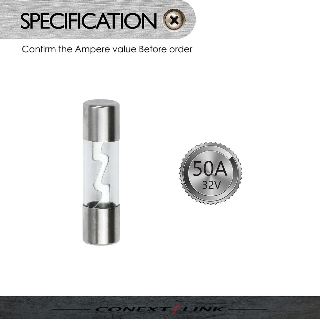 Conext Link AGU50-10 Nickel 50 Amp AGU Fuses (10) 50