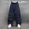 Trendy Brand American High Street Ruffian Handsome Overalls Men's Summer New Trend Loose Versatile Paratrooper Casual Pants