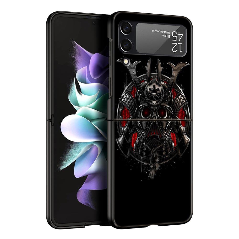 Etui na telefon Samurai Oni Mask dla Samsunga Galaxy Z Flip 3 4 5 Składana obudowa Dla Samsunga Z Flip3 Flip4 Twarde PC Fundas Pokrowiec Bumper