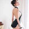 Sexy lingerie new classical cheongsam retro backless temptation uniform split fork women's flirting lingerie