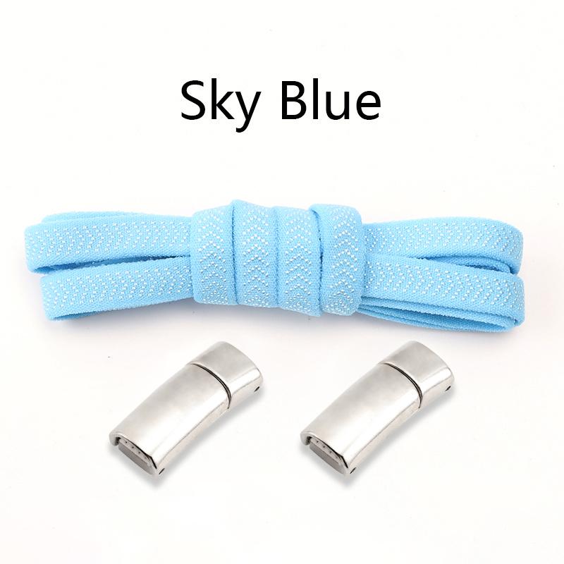 New Magnetic Lock Shoelaces Without Ties Kids Adult Elastic Laces Sneakers 8mm Thick Flats No Tie Shoe Laces Shoes Accessories