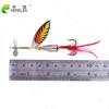 HENGJIA 5PCS Rotating Spinner Fishing Lures 10CM-9.9G-#6 Metal Sequin Trout Spoon for Carp Fishing