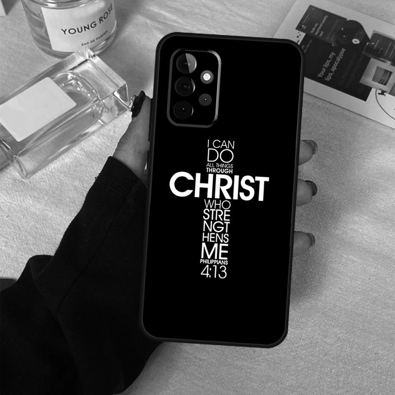 Bible Verse Jesus Christ Christian Case For Samsung Galaxy A53 A33 A23 A13 A14 A24 A34 A54 A52 A32 A22 A12 A51 A71 A21S Cover