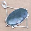 Pendant Moss Agate Gemstone Handmade Mother'Day Gift Silver Jewelry 2"