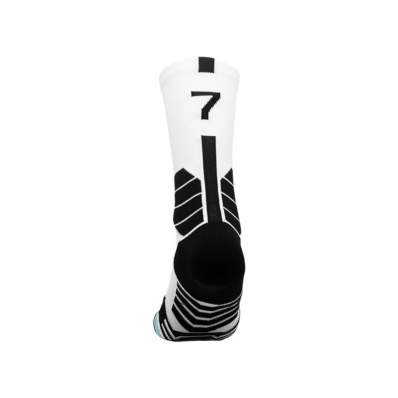 Elite Men's Mid-Calf Basketball Socks - Thickened, High-Top, Digital Star Player Sports Socks