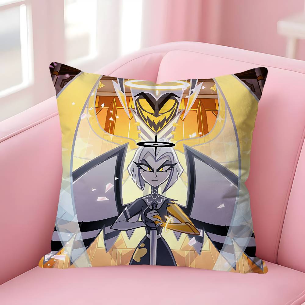 

Lute HHazbinedsS HHotel Various Sizes Square Pillow Case For Car Home Bedchamber Decor Custom Valentine gift 30x30cm