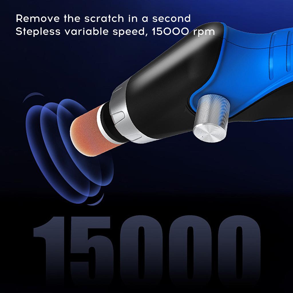 Electric USB Rechargeable Car Polisher Kit Mini Portable Automobile Grinding Scratch Repairing