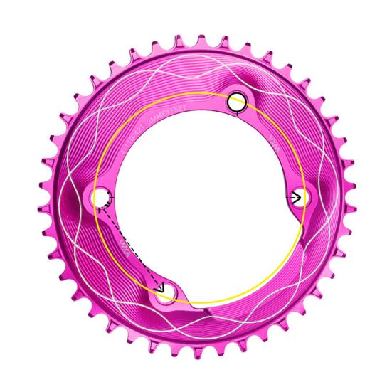 Motor Sprocket Heavy Duty Aluminum Alloy Chainring 40T To 58T Waterproof Rustproof Tooth Disc Replacement for Road Bike
