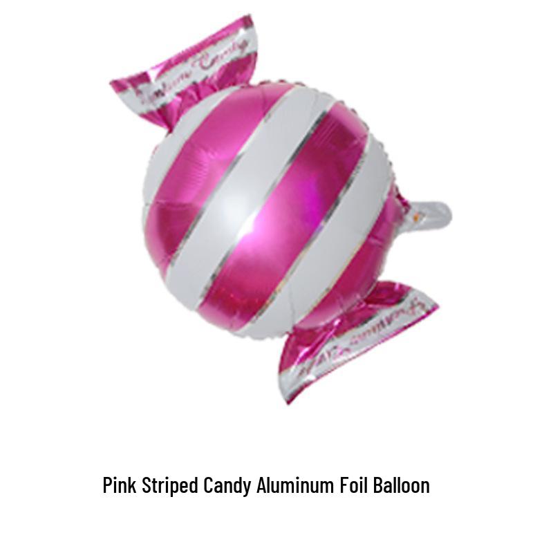 18" Aluminum Foil Pinwheel Candy Lollipop Balloon - Birthday & Christmas Party Decoration