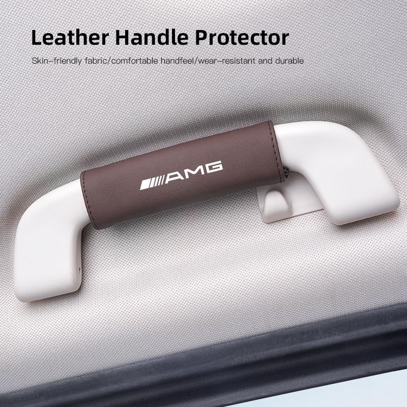 Car Interior Handle Protection Cover Roof Pull Gloves For Mercedes Benz AMG Smart W205 C300 W203 W206 W108 W12 Hub Center Cover