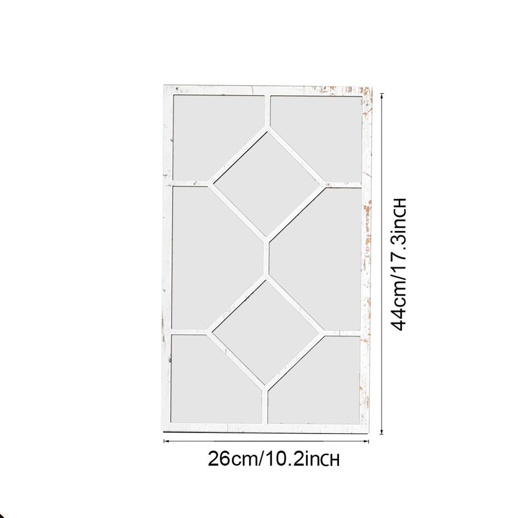 Imitation Window Wall Mirror Ideal Gift Minimalist Home Decor Wall Decor for Kitchen Bedroom Farmhouse Bathroom Living Room
