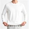 MiiOW Men's Cotton Long-Sleeve Crew Neck Tee