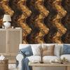 Ink Rust, Gold and Ochre Wallpaper for Living Room and Bedroom 50x1000