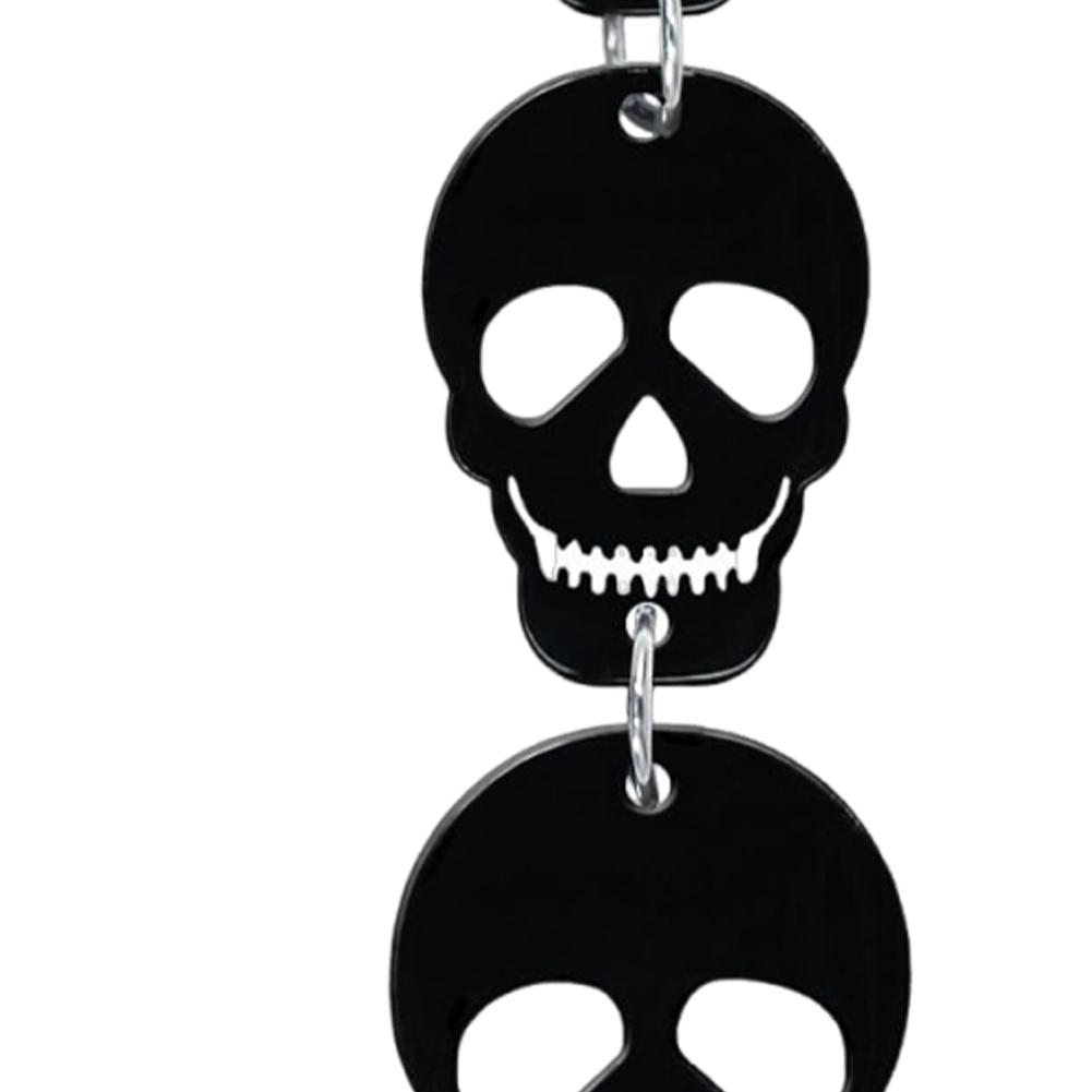 Acrylic Halloween Skull Bat Drop Dangle Earrings Multi-Layered Bat Stacking Earrings Dangle Earrings for Women Halloween Holiday