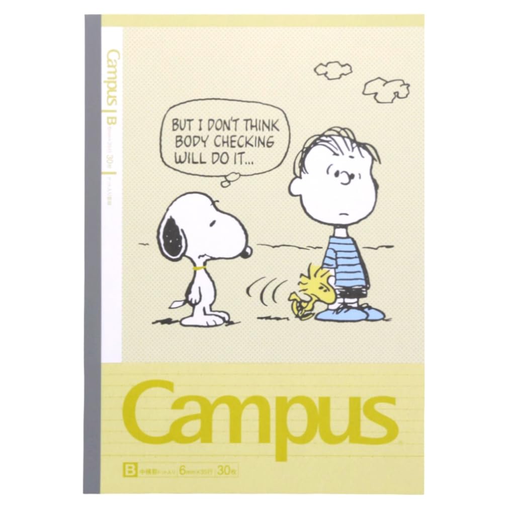Sunstar Stationery Snoopy Campus Notebook Dot B Ruled Snoopy S2691612 5-Pack