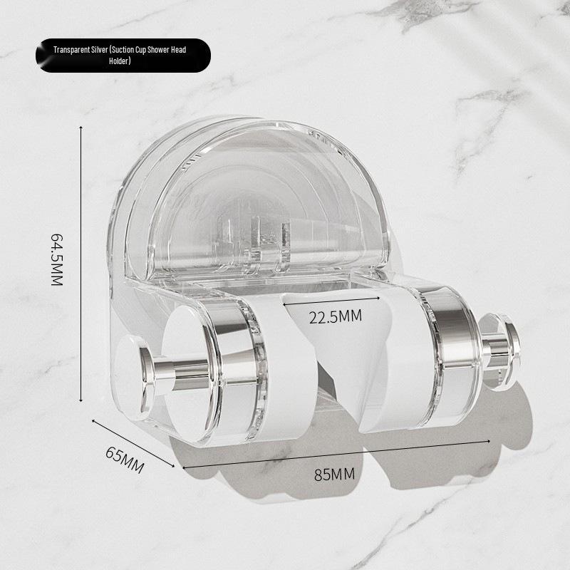 Universal Suction Cup Shower Head Holder - Adjustable, Punch-Free Wall Mount