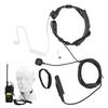 Throat Earpiece Headset Air Acoustic Tube Throat Vibration PTT Mic Headset for UV9R Plus BF9700 BFA58