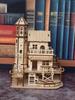Fisherman's cabin wooden assembly model kit, handmade DIY 3D wooden puzzle fishing village building model