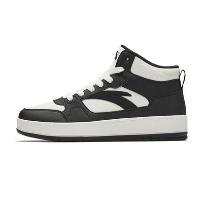 Year One Comfortable Versatile Fashion Trendy Wear-Resistant Lightweight High-Top Skate Shoes Men Skate Shoes Black White 912548083-4