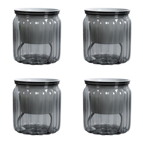 Flowerpot with Drainage Holes Water Filling Port Automatic Self-Watering Hydroponic Flowerpot Transparent Base Plant Container