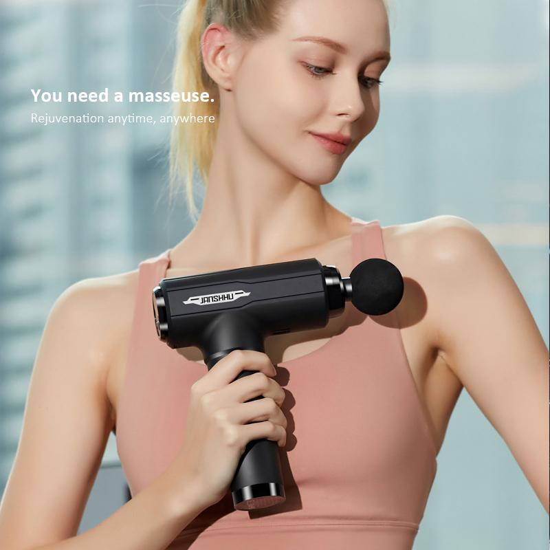 Professional Grade Muscle Massage Gun Deep Tissue Impact Athlete Relaxation Electric Back Massager Lactic Acid Breakdown Soreness Relief Fascia
