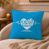 Creative love letters Cushion Cover Anti-dustmite Pillowcase Invisible zipper silky short plush Sofa cushion cover