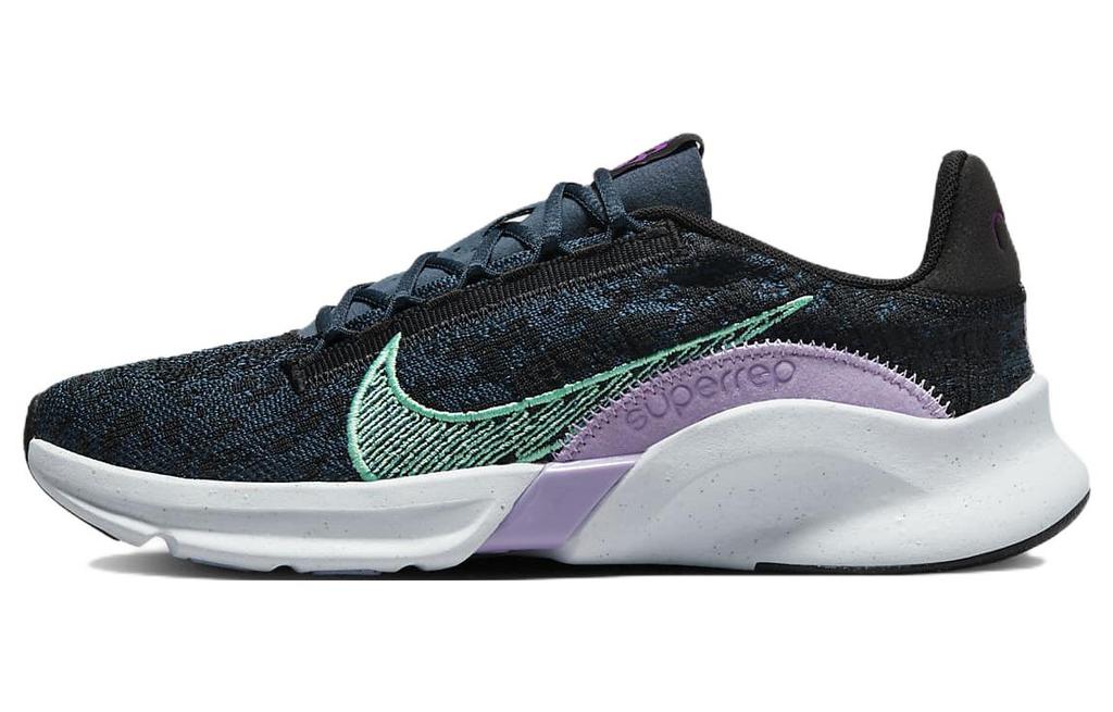 Nike SuperRep Go 3 Flyknit Next Nature 'Armoury Navy Green Glow' Women's DH3393-002