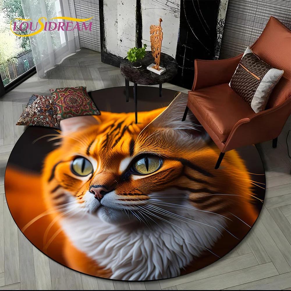 3D Mysteriou Sun Moon Tarot Mandala Magic Round Area Carpet Rug for Living Room Bedroom Kid Playroom Decor,Pet Area Rug Non-slip