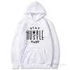 Men Letter Printed Autumn Winter New Casual Fashion Simple Sports Hoodie Pullover Men Fleece Long Sleeve O-Neck Sweatshirts