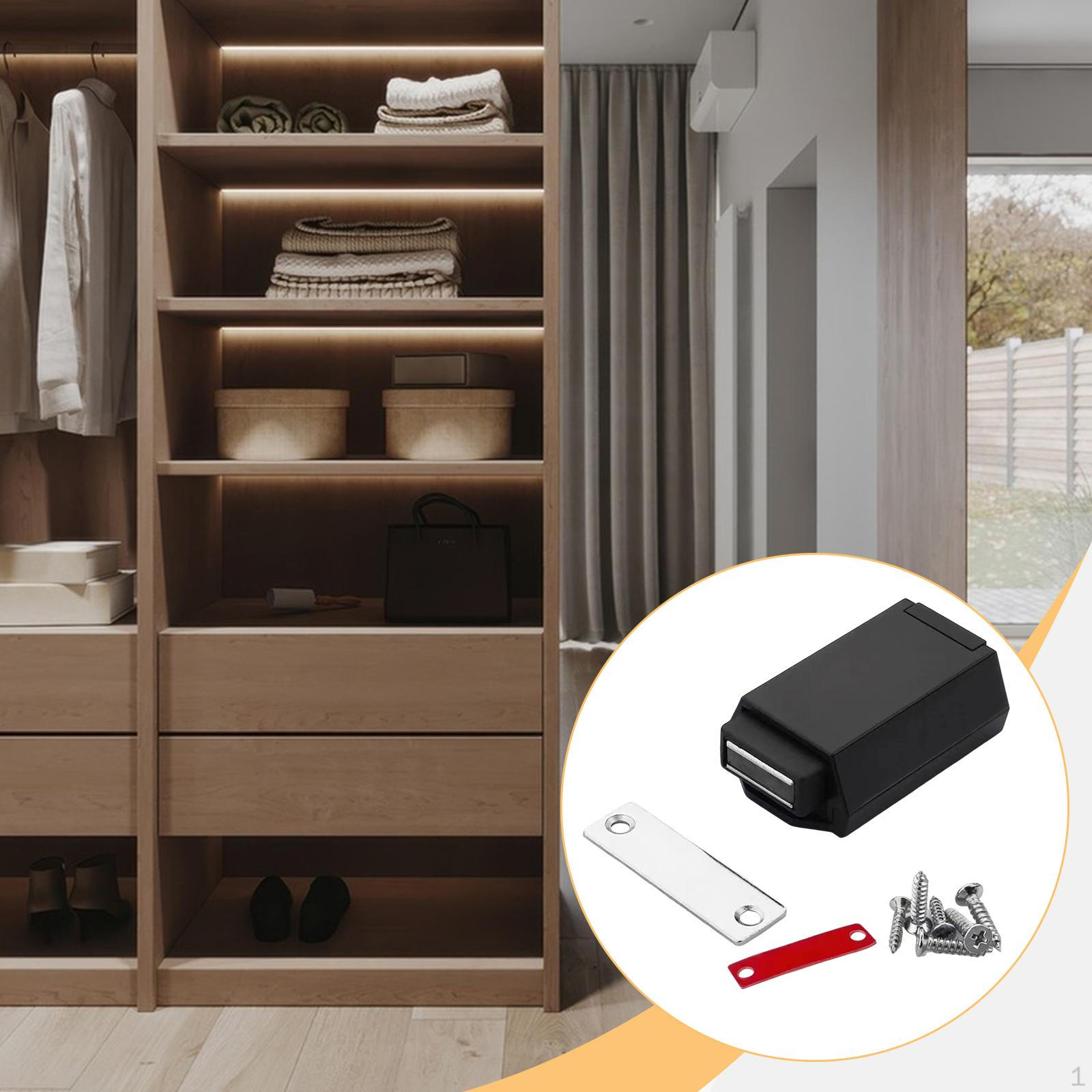 

Door Latch for Push to Open Mechanism, Cabinet Hardware Kitchen Drawers чорний