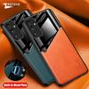 For Samsung A55 A56 A57 Case ZROTEVE Leather Texture Soft Frame PC Cover for Galaxy A55 A35 A34 A54 A36 A56 A37 5G Phone Cases