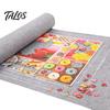 Storage Holder Jigsaw Puzzle Roll Mat Large Capacity Foldable Design Wear Resistant Saver with Fixing Strap Set Felt
