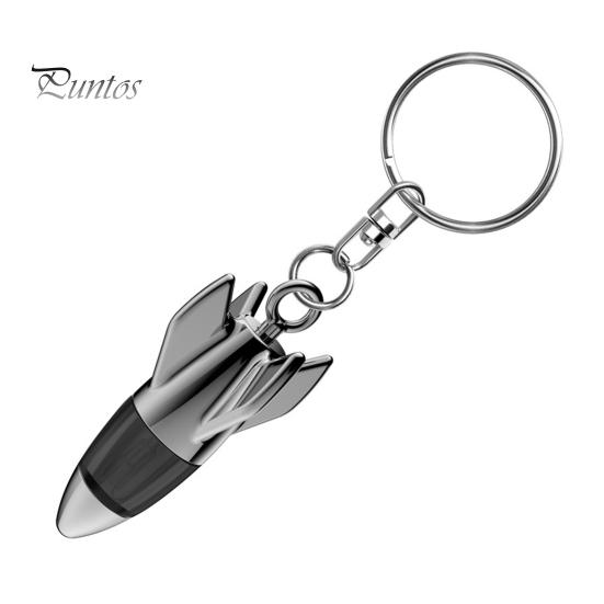 

Автомобильный антистатический разрядник-брелок-подвеска с новым дизайном в виде ракеты, износостойкое портативное антистатическое устройство для металлических ручек автомобиля серый