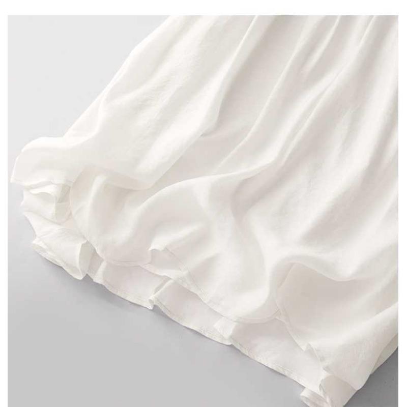 Summer Double-layered Thin Mid-length Skirt for Women