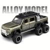 1:Scala 24 per LAND per RoveR Defender 6x6 Modello da Collezione in Lega di Zinco pressofusa Auto Replica Altamente Dettagliata Fuoristrada per Decorazione Casa Ornamento da Scrivania