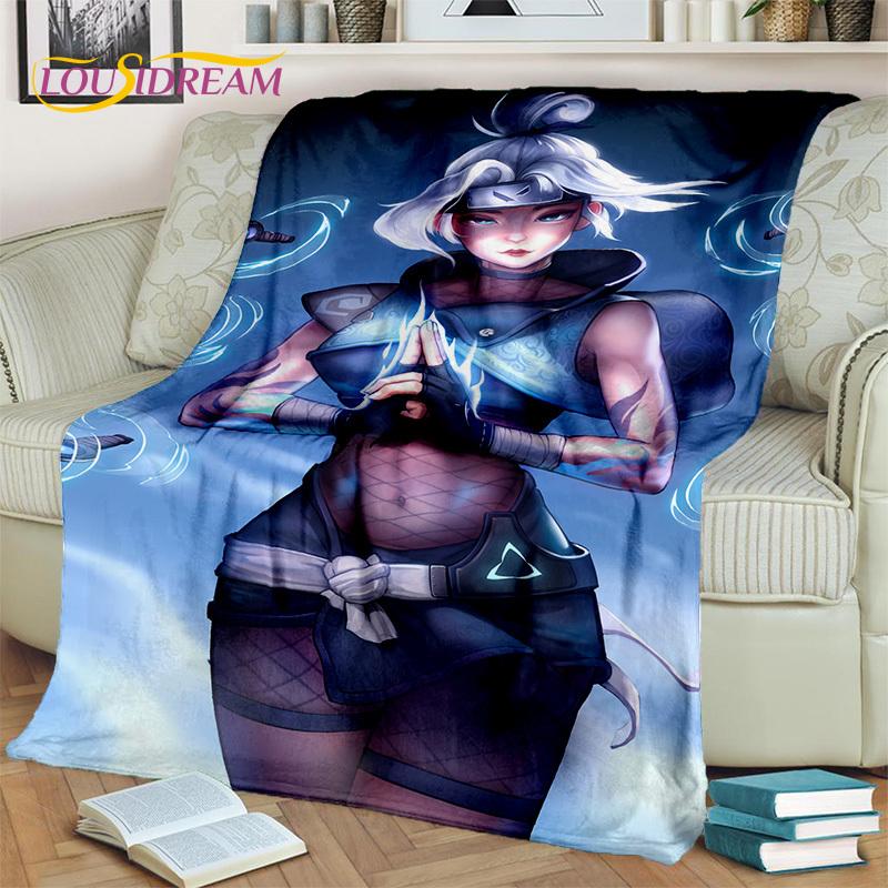 Cartoon Game VALORANT Gamer 3D Blanket,Soft Throw Blanket for Home Bedroom Bed Sofa Picnic Travel Office Rest Cover Blanket Kids