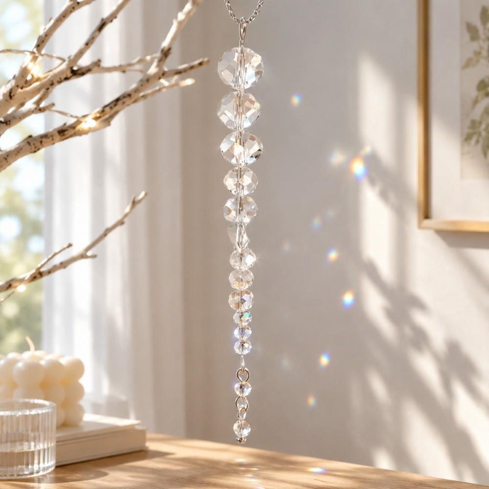 Crystal Christmas Icicle Pendants Bead Design Rhinestone Tree Pendants  Christmas