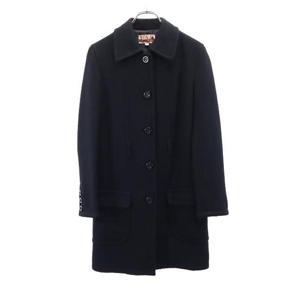 VAL by VALENTINO GARAVANI wool Stainless collar coat 9 black Women Used