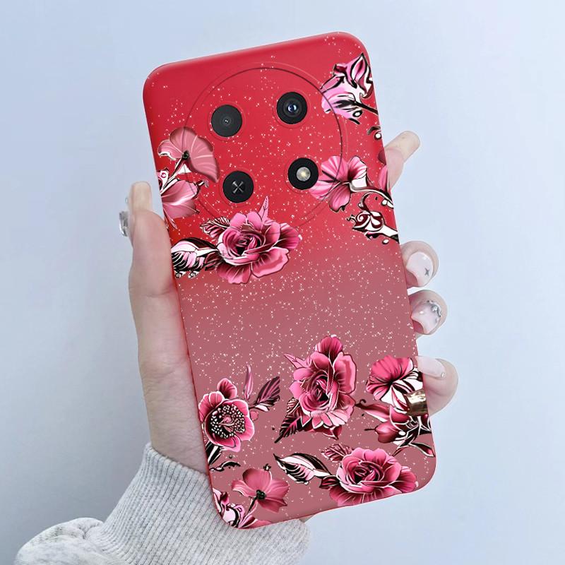 For Huawei Nova 12i Case Flower Girl Design Soft Silicone Phone Case for Huawei Nova12i 12 i 4G CTR-L81 L91 Nova 13i Cover Capa
