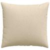 Sofa Cushions 2 pcs Cream 45 x 45 cm Fabric