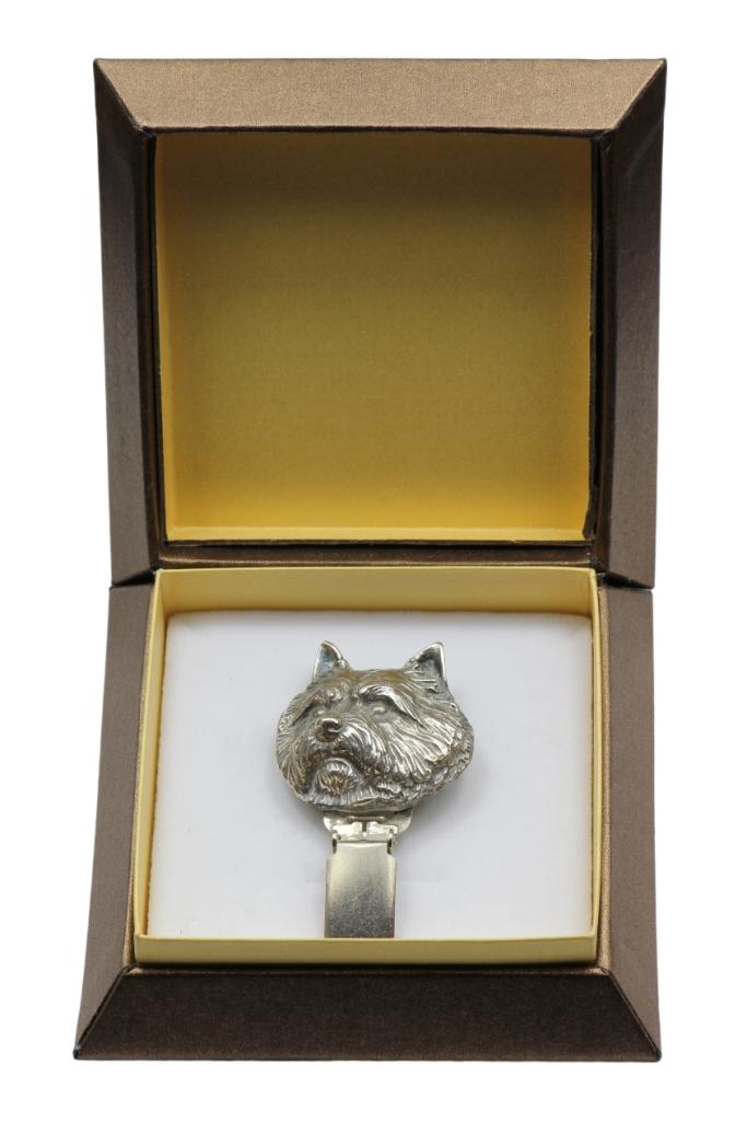 Norwich Terrier – Brooch with a clip, holder for a start number | Art-Dog