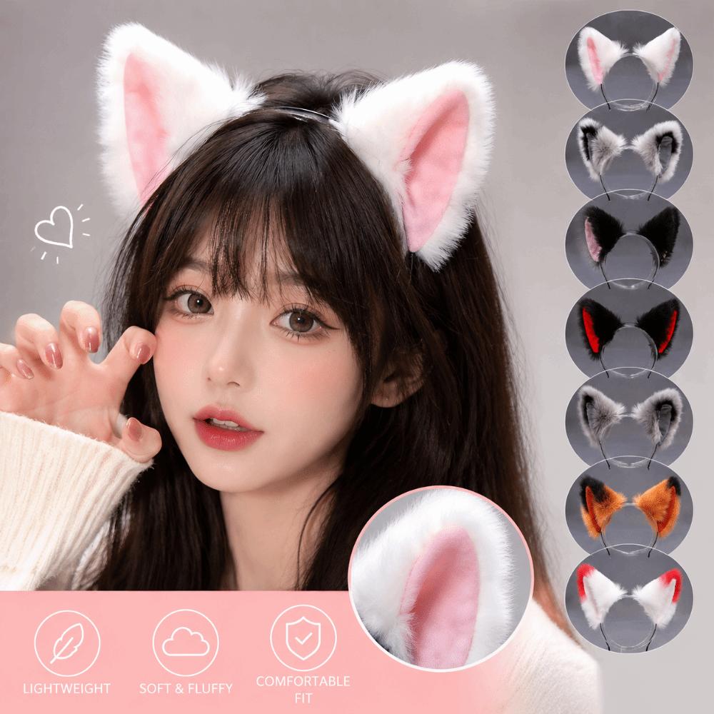 Cat Ear Ear Hair Bands Furry Animal Headwear Fashion Hair Accessories Halloween